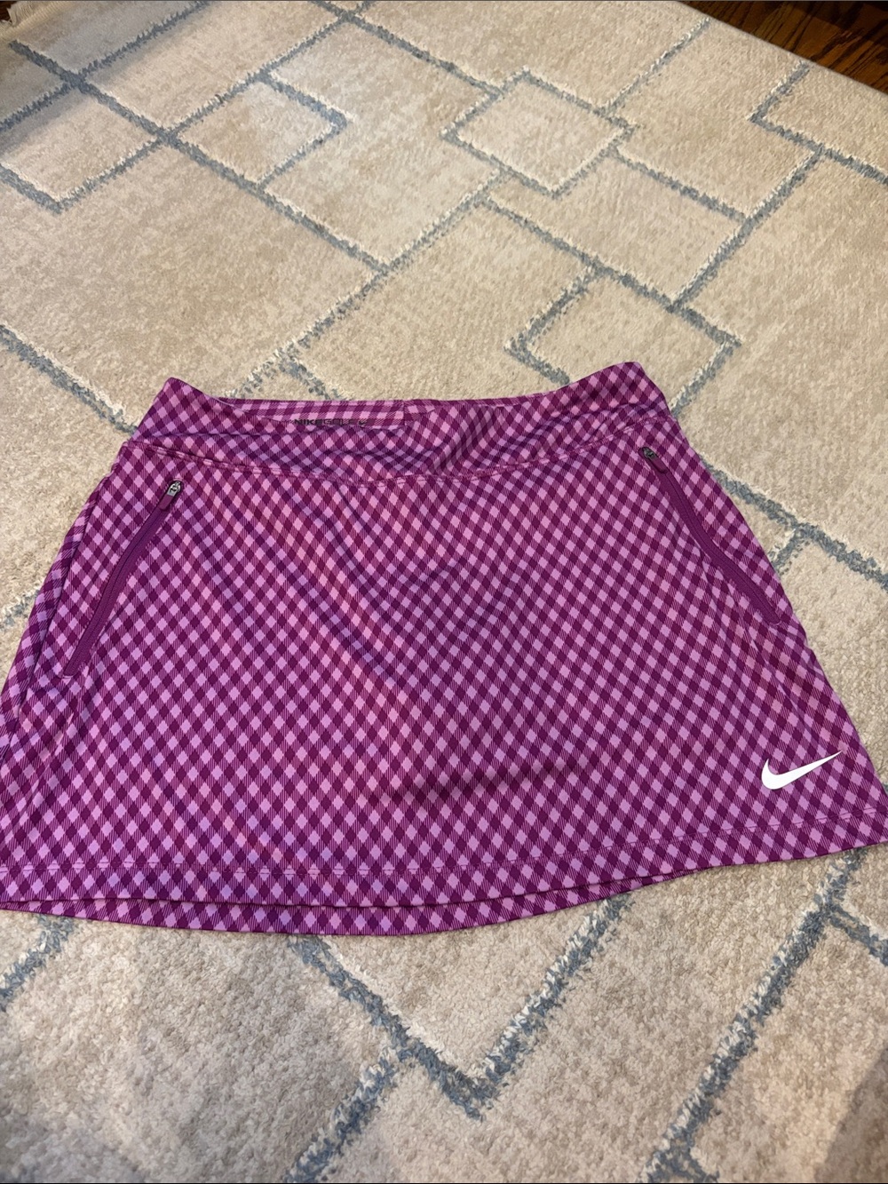 Nike Women’s Purple Check Golf Skirt